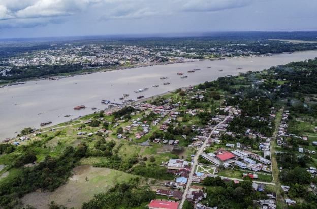 Frontera entre Colombia y Perú.