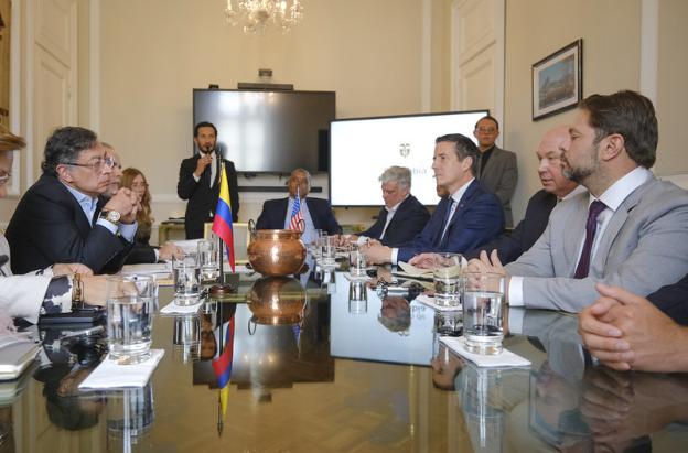 Reunión del presidente Petro con congresistas de Estados Unidos.