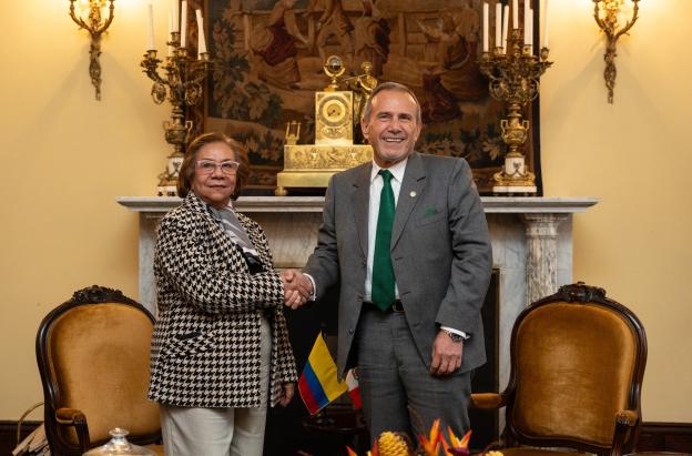 Cancilleres de Colombia y Perú.