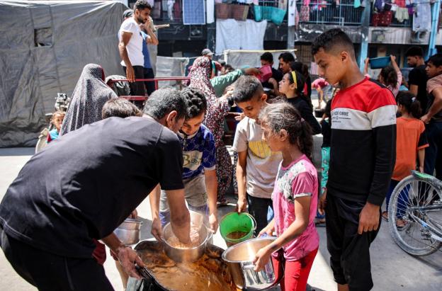 Hambruna en Gaza. / Foto: AFP.