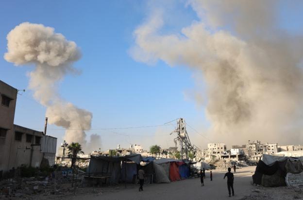Bombardeos para evacuación en Gaza. / Foto: AFP.