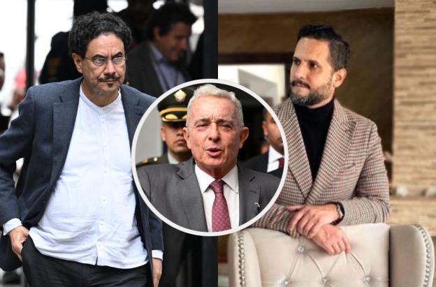 Carta de Cepeda y abogado Del Río sobre Uribe. / Fotos: AFP y X Del Río Malo.