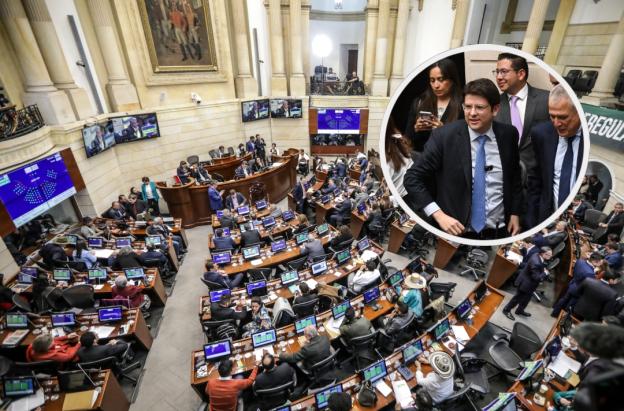 Curul de Miguel Uribe Turbay en el Senado. / Fotos: AFP.