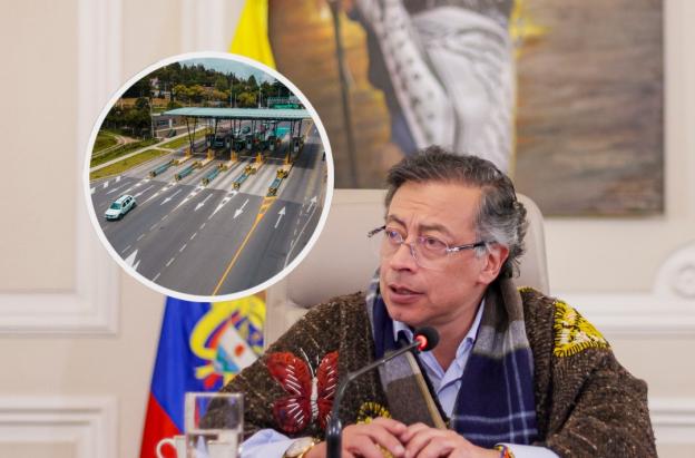 Petro sobre peajes en Colombia. / Foto: Presidencia y ANI.