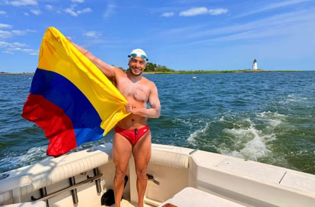Nadador colombiano hace historia. / Foto: Cortesía.