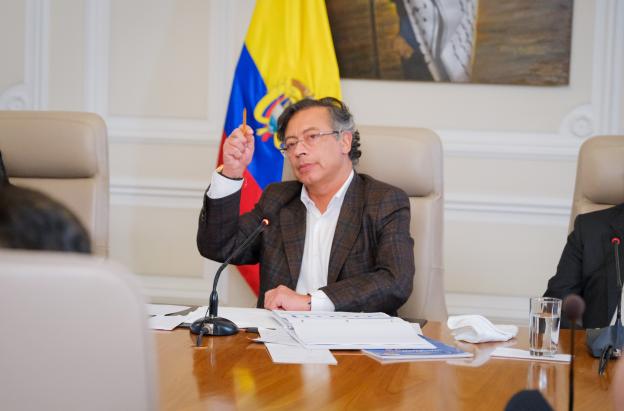 Presidente Petro en el Consejo de Ministros del 15 de septiembre