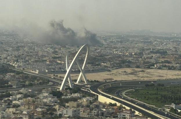 Ataque de Israel a Doha. / Foto: Redes sociales.