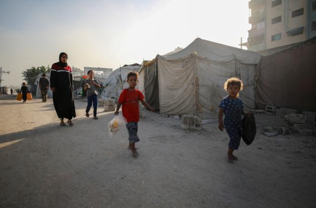 Niños en Gaza. / Foto: AFP.