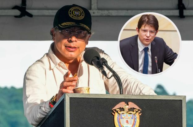 Petro sobre alias El Mosco en caso de Miguel Uribe. / Fotos: Presidencia y AFP.