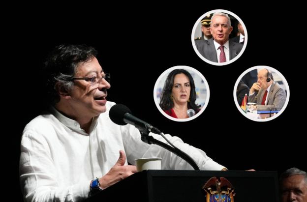 Presidente denuncia presunto complot. / Fotos: Presidencia y AFP.
