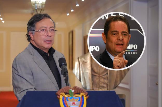 Presidente Petro y Germán Vargas Lleras. / Fotos: Presidencia y AFP.