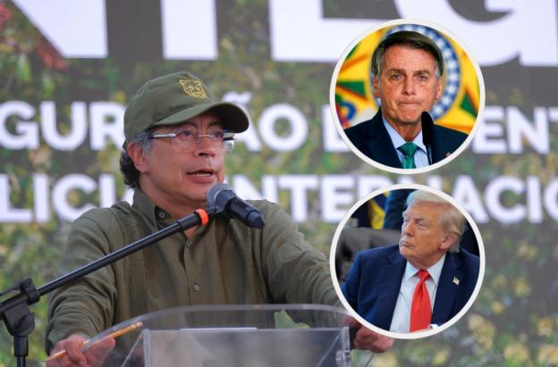 Petro sobre tensiones de Brasil y EE.UU. / Fotos: Presidencia y AFP.