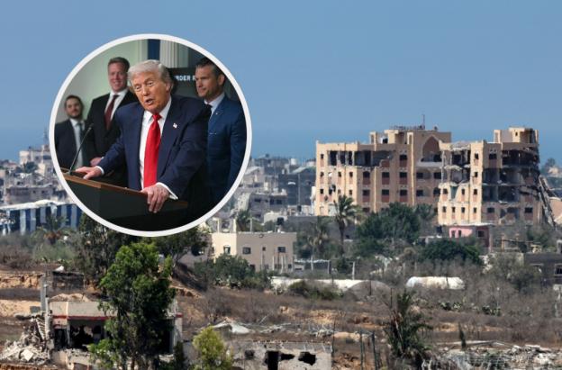 Plan de Trump con Franja de Gaza. / Fotos: AFP.