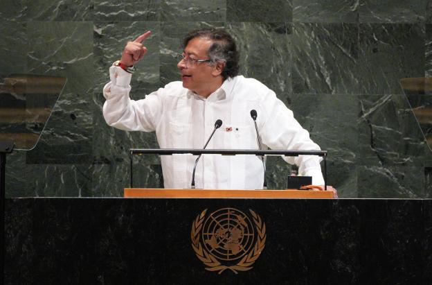 Presidente Petro en su discurso ante Naciones Unidas en Nueva York