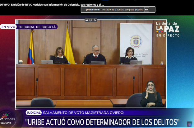 Leonor Oviedo defiende legalidad de interceptaciones en caso Uribe