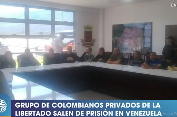 Primeras imágenes de los colombianos liberados que estaban en cárceles venezolanas