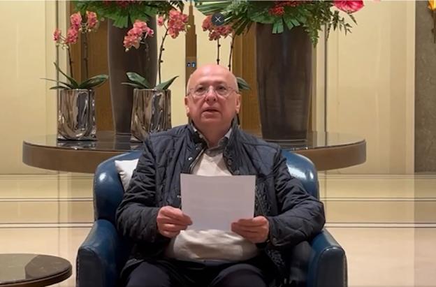 Eduardo Montealegre, presentando el borrador de la propuesta para la Asamblea Constituyente