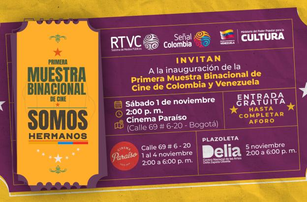 Invitación para la muestra audiovisual ¡Somos Hermanos!