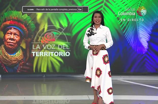 Martha Rentería, presentadora del noticiero de RTVC