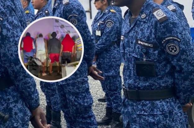 Sospechosos de asesinato de guardia del Inpec. / Foto: Captura de video.