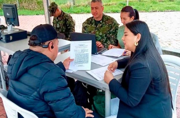 Registro de militares. / Foto: Comando General de las Fuerzas Militares.