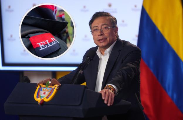 Petro sobre operativos en finanzas del ELN. / Fotos: AFP y Presidencia.