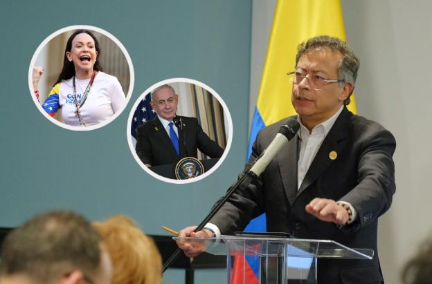 Petro envía carta a María Corina Machado. / Fotos: AFP y Presidencia.