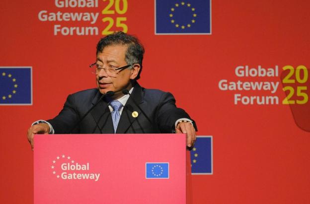 Presidente Petro desde el Global Getaway Forum. / Foto: Presidencia.