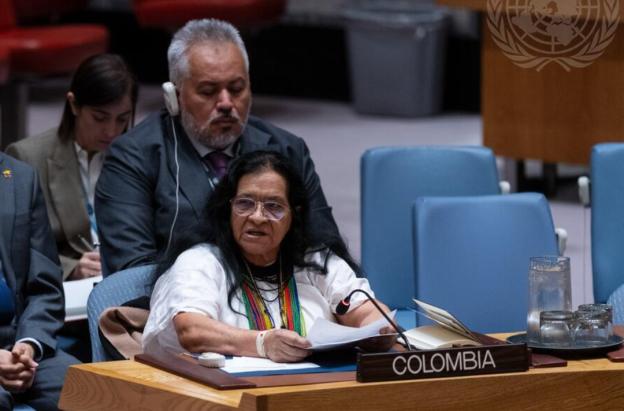 Embajadora de Colombia ante el Consejo de la ONU, Leonor Zalabata. / Foto: ONU.