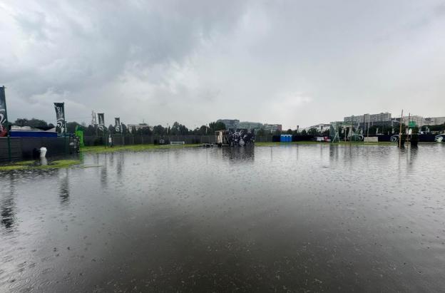 Lugar del escenario Vive Claro inundado