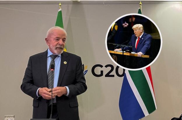 Lula sobre Trump en el G20. / Fotos: AFP.