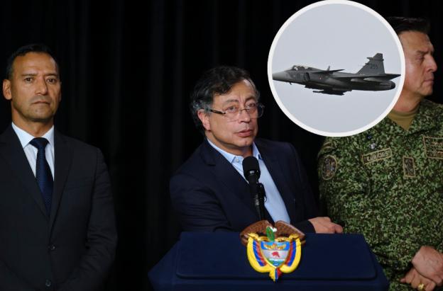 Contrato de aviones Gripen. / Fotos: Presidencia y AFP.