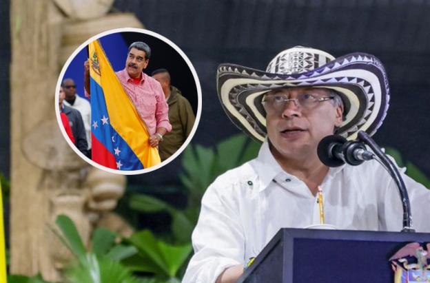 Petro sobre Venezuela y el petróleo. / Fotos: Presidencia y AFP.