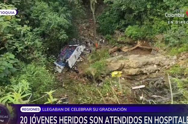 Bus accidentado en vía Remedios-Segovia, Antioquia, deja 17 muertos y 20 heridos, según Agencia de Seguridad Vial 