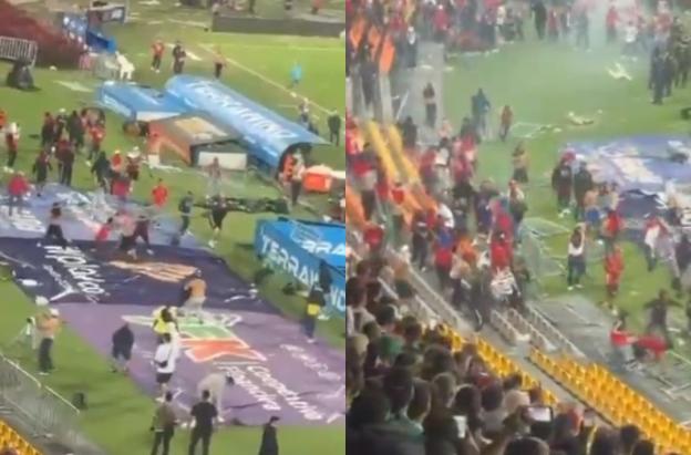 Disturbios en el Atanasio Girardot. / Foto: Captura de video.