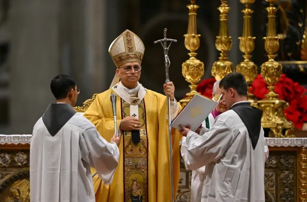 Papa León XIV celebró su primera misa de Navidad.