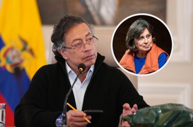 Petro sobre Laura Restrepo. / Fotos: Presidencia y Creative Commons.