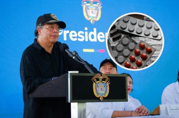 Petro sobre sobrecostos de medicamentos. / Fotos: Presidencia y Freepik.