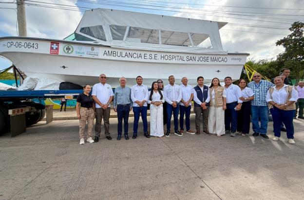 Ambulancia marítima en La Guajira. / Foto: X MinSalud.