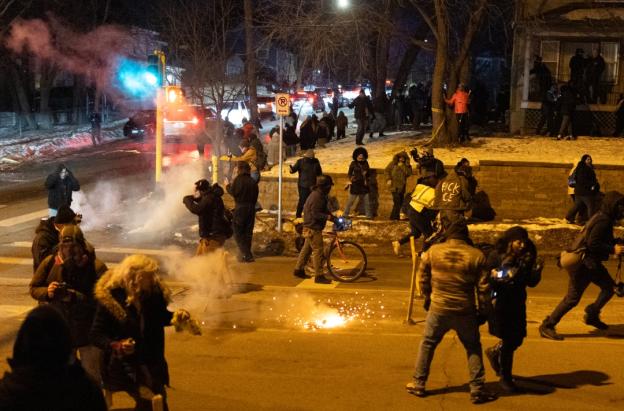 Manifestaciones en contra del ICE en Minneapolis. / Foto: AFP.