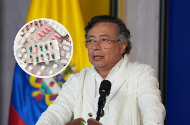 Petro sobre precios de medicamentos. / Fotos: Presidencia y Freepik.