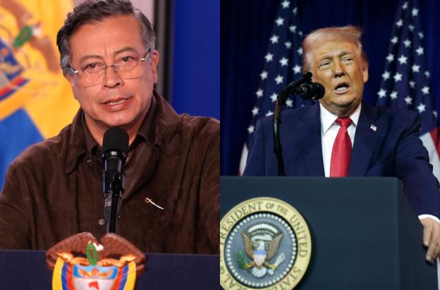 Petro y Trump. / Foto: AFP. 