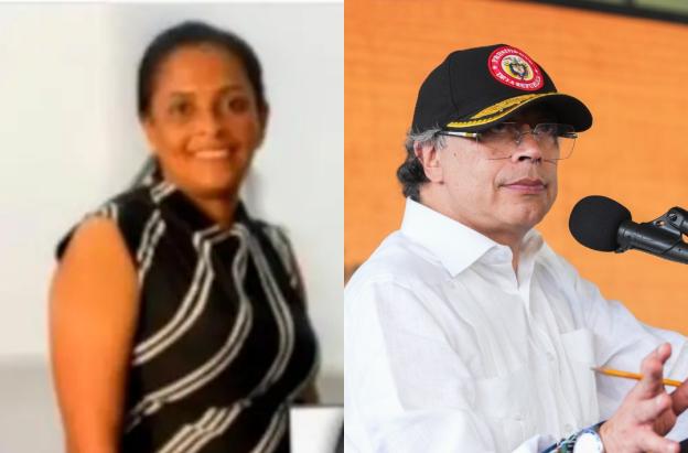 Petro sobre Yohana Rodríguez Sierra. / Fotos: Redes Sociales y Presidencia.