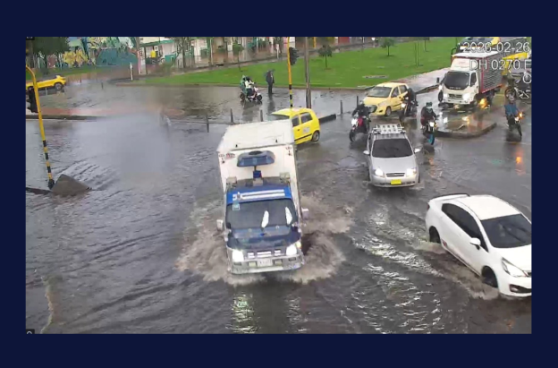 Granizada en Bogotá este jueves: Engativá, localidad más afectada.