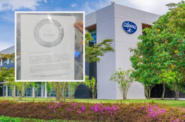 MinTrabajo sobre Alpina. / Fotos: Alpina y X MinTrabajo.