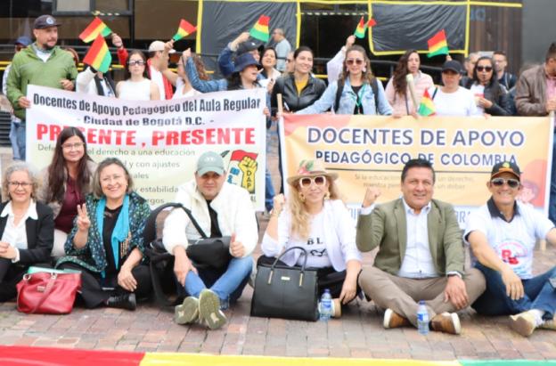 Paro de maestros. / Foto: X de ADE Bogotá.
