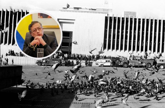 Petro pide desclasificar archivos del Palacio de Justicia. / Fotos: Centro Nacional de Memoria Histórica y Presidencia.