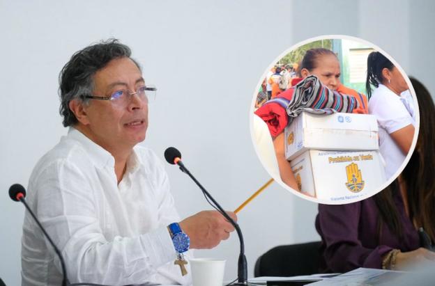 Presidente denuncia campaña política con ayudas humanitarias. / Fotos: Presidencia y UNGRD.