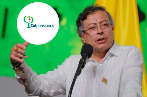 Presidente Petro sobre Colpensiones. / Foto: Presidencia y Colpensiones.