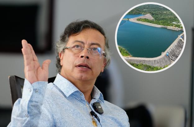 Presidente Petro cuestionan manejo de represas. / Fotos: Presidencia y Represa de Urrá.